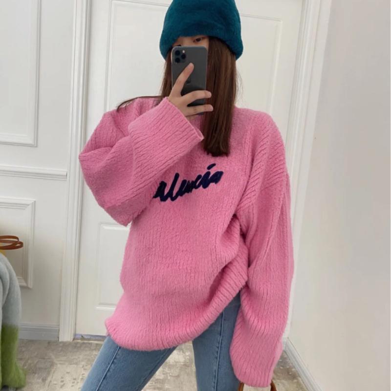 Fashion Winter Sweater Solid Color Pullover Women Clothes Long Sleeve Brand Designer Letter ' Sweater, Black
Fashion Winter Sweater Solid Color Pullover Women Clothes Long Sleeve Brand Designer Letter ' Sweater, Black