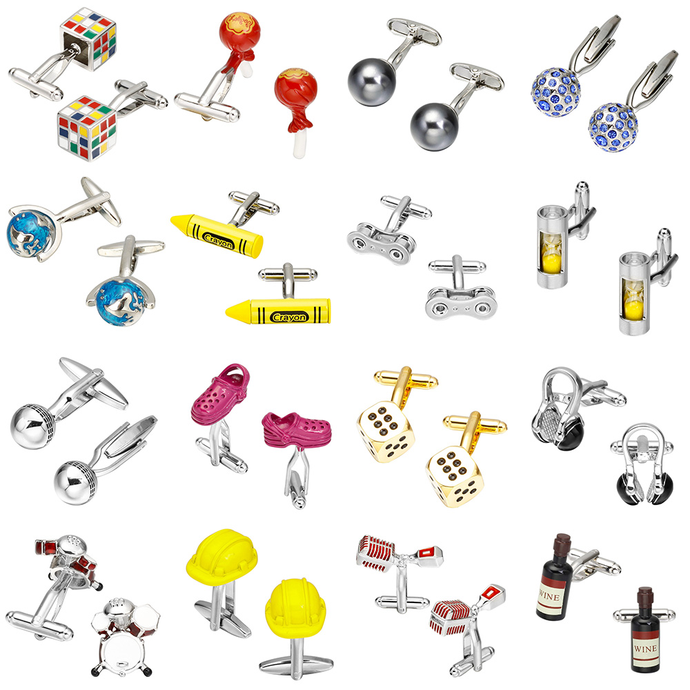 Memolissa Novelty Multicolor Cufflinks Ball/Crayons/Hourglass/Earth/Shoes Design High Quality Mens Shirts Cufflinks Abotoadura, Silver
Memolissa Novelty Multicolor Cufflinks Ball/Crayons/Hourglass/Earth/Shoes Design High Quality Mens Shirts Cufflinks Abotoadura, Silver