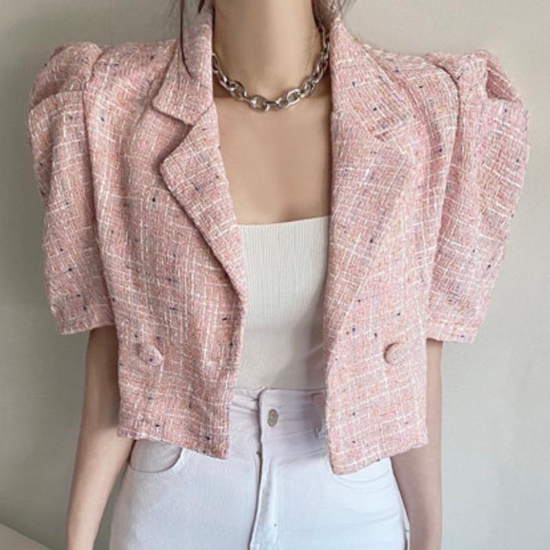 Women' Jackets High-end Ladies Temperament Short Coat Female 2021 Summer Loose Thin Tweed Tunic Retro Feminine Clothing, Pink
Women' Jackets High-end Ladies Temperament Short Coat Female 2021 Summer Loose Thin Tweed Tunic Retro Feminine Clothing, Pink