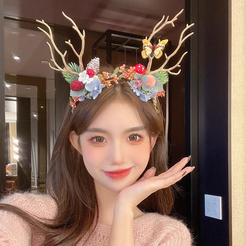 Charm Bracelets Christmas Antler Hair Clips Deer Ear Hairpins Festival Headbands Pine Contes Ball Adult Headwear Accessories, Golden;silver
Charm Bracelets Christmas Antler Hair Clips Deer Ear Hairpins Festival Headbands Pine Contes Ball Adult Headwear Accessories, Golden;silver