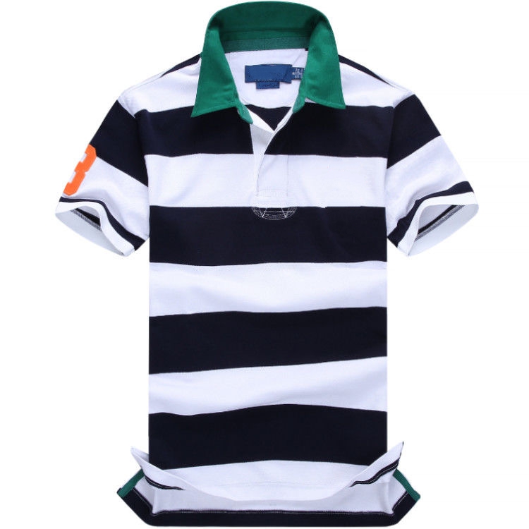 Wholesale summer stripe stitching embroidery plus size shirt Fashion lapel cotton loose short sleeve men' fashion t-shirt, Green
Wholesale summer stripe stitching embroidery plus size shirt Fashion lapel cotton loose short sleeve men' fashion t-shirt, Green