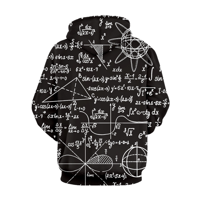 3D Black Hoodies Men Women Funny Maths Formula Print Hoodie Pullover Men Harajuku Hip Hop Tracksuit Male Casual Sudadera Hombre 201020