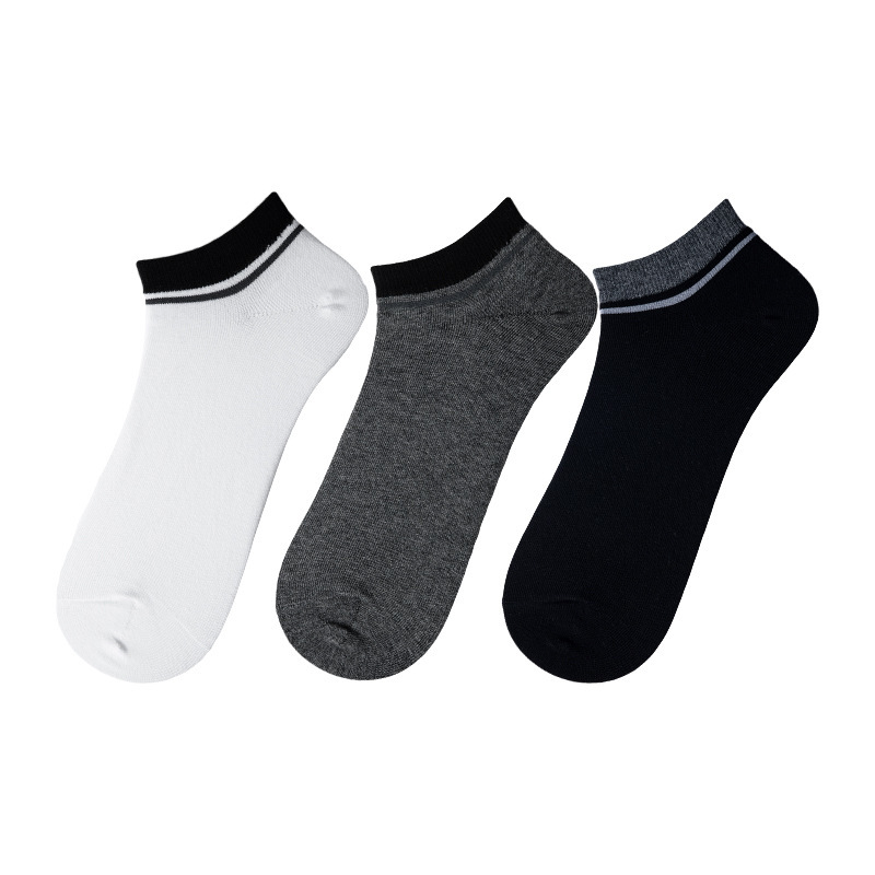 3 pack random Short socks mens summer new three-striped cotton socks, sweat-absorbent, breathable, invisible mens boat socks, cotton mens socks, Black
3 pack random Short socks mens summer new three-striped cotton socks, sweat-absorbent, breathable, invisible mens boat socks, cotton mens socks, Black