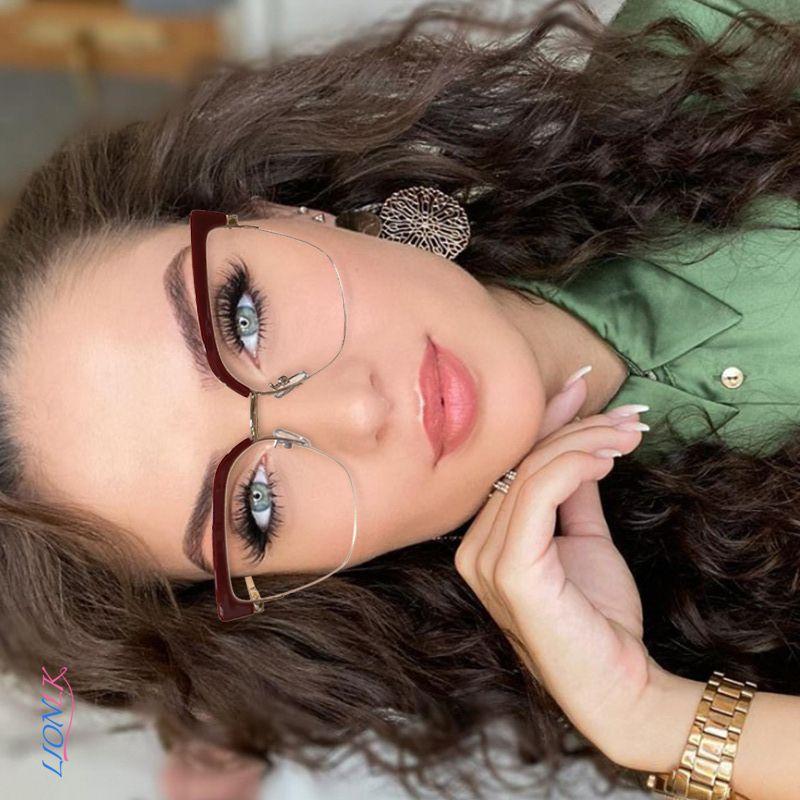 Sunglasses LIONLK Fashion Half Frame Anti-Blu-ray Girl Glasses Women Oversize Square Computer 2021 Black Red Pink White Transparent Brand
Sunglasses LIONLK Fashion Half Frame Anti-Blu-ray Girl Glasses Women Oversize Square Computer 2021 Black Red Pink White Transparent Brand