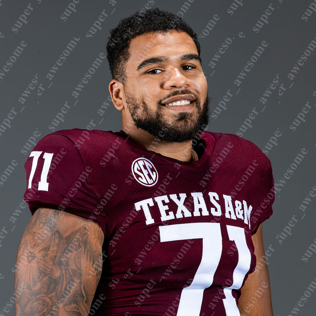 Hot Texas A M Football Jersey Max Johnson Evan Stewart Ainias Smith Jahdae Walker McKinnley Jackson Moose Muhammad Johnny Manziel Max Wright Layden Ro