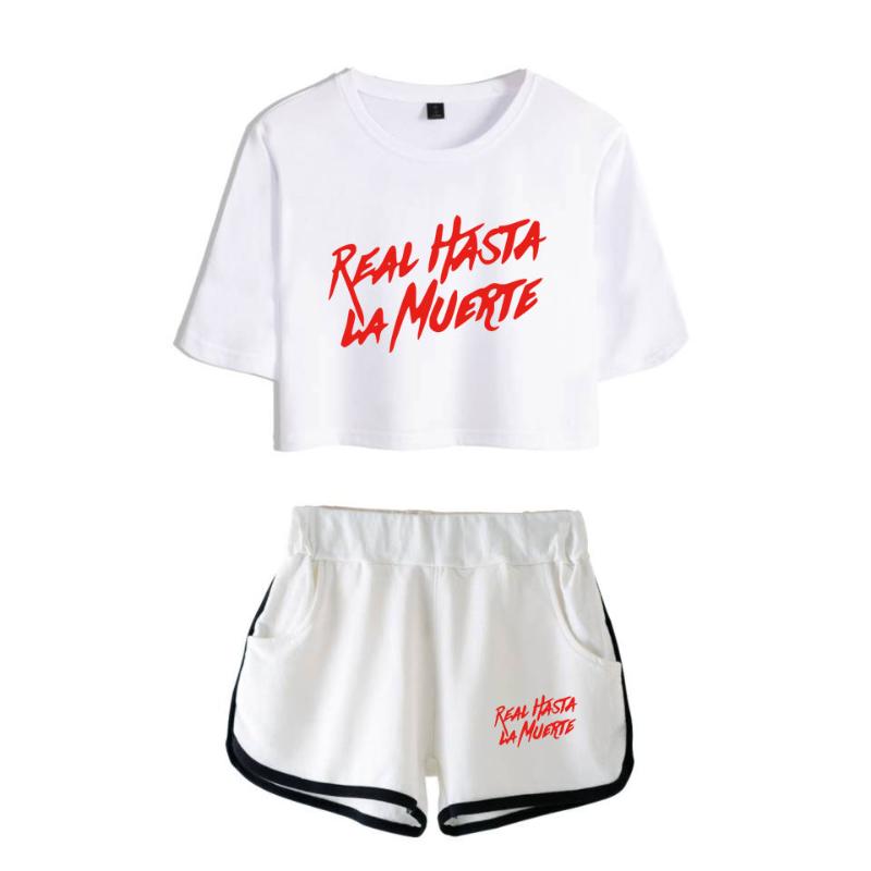 Women's T-Shirt Trendy Cool Real Hasta La Muerte Anuel Two Piece Set Women Sexy Shorts+lovely Novelty Beautiful Girls Sport Suits, Picture color
Women's T-Shirt Trendy Cool Real Hasta La Muerte Anuel Two Piece Set Women Sexy Shorts+lovely Novelty Beautiful Girls Sport Suits, Picture color
