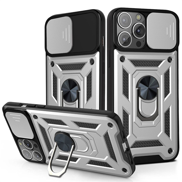 Shockproof Push Sliding window Armor Phone Cases For S20 S21FE A31 A51 A71 A32 A52 A72 5G Metal Ring Bracket Cover 13 12 11 case, Sliver
Shockproof Push Sliding window Armor Phone Cases For S20 S21FE A31 A51 A71 A32 A52 A72 5G Metal Ring Bracket Cover 13 12 11 case, Sliver
