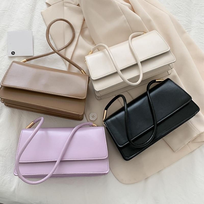 Evening Bags Fashion Soft Pu Leather Baguette Shoulder Women Simple Elegant Armpit Bag Lady Solid Color Outdoor Travel Handbags, White
Evening Bags Fashion Soft Pu Leather Baguette Shoulder Women Simple Elegant Armpit Bag Lady Solid Color Outdoor Travel Handbags, White