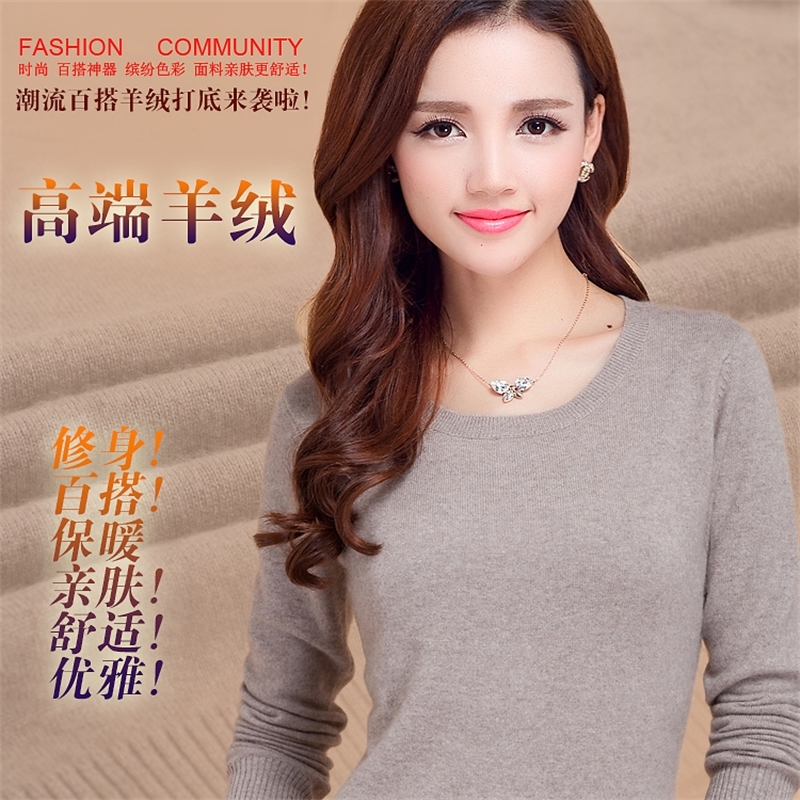 High Quality Pure Colors Autumn Winter NEW European Style Women Fashion Outwear Pullovers Knitted Cashmere Sweater Lady Big Size T200319