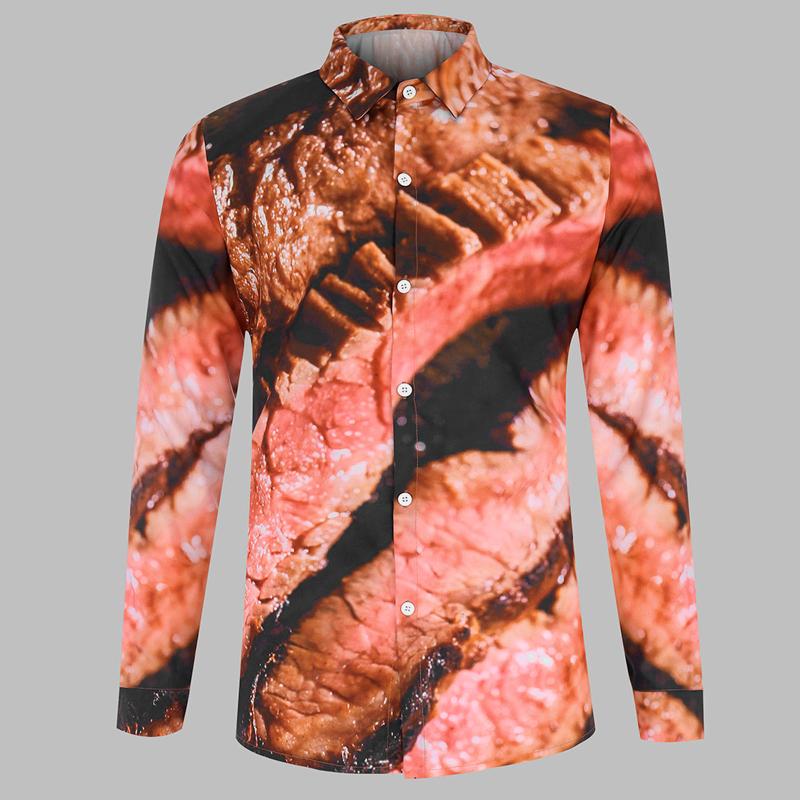 Men's Casual Shirts Summer Men Hawaiian Leopard Printing Long Sleeve Turn-down Collar Slim Fit For Chemise, Brown
Men's Casual Shirts Summer Men Hawaiian Leopard Printing Long Sleeve Turn-down Collar Slim Fit For Chemise, Brown