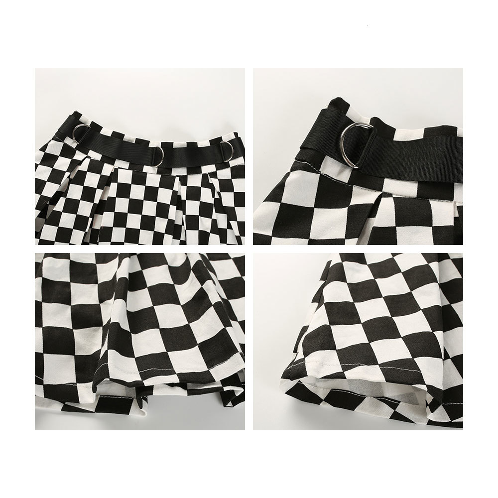 2021 New Pleated Mini Women Waist Korean Harajuku Plaid Skirts Female High Street Short A-line Skirt with Belt 8259, Black
2021 New Pleated Mini Women Waist Korean Harajuku Plaid Skirts Female High Street Short A-line Skirt with Belt 8259, Black