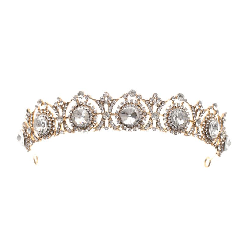 Hair Clips & Barrettes Baroque Vintage Crystal Tiaras Women Bridal Crown Rhinestone Gold Color Diadem Wedding Accessories Jewelry Ornaments
Hair Clips & Barrettes Baroque Vintage Crystal Tiaras Women Bridal Crown Rhinestone Gold Color Diadem Wedding Accessories Jewelry Ornaments