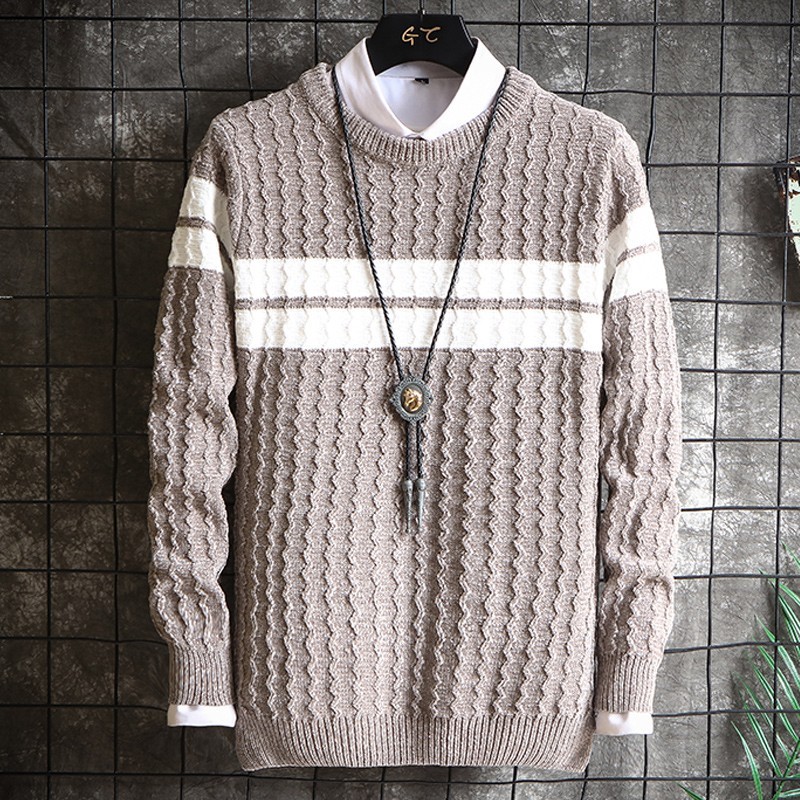 2021 New Sweater Men Clothes Fall Winter Clothing Long Sleeve Knitted Pullover Plussize Stripe High Quality Korean Style Fashion Top Ggv3
2021 New Sweater Men Clothes Fall Winter Clothing Long Sleeve Knitted Pullover Plussize Stripe High Quality Korean Style Fashion Top Ggv3
