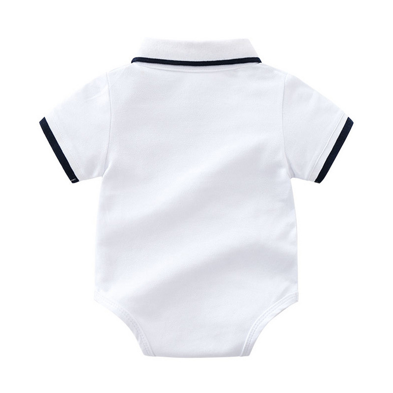 Top and Top Summer Fashion Newborn Boys Formal Clothing Set Cotton Romper Top+ Shorts Baby Gentleman Suit Kids Boys Clothes Sets 210309