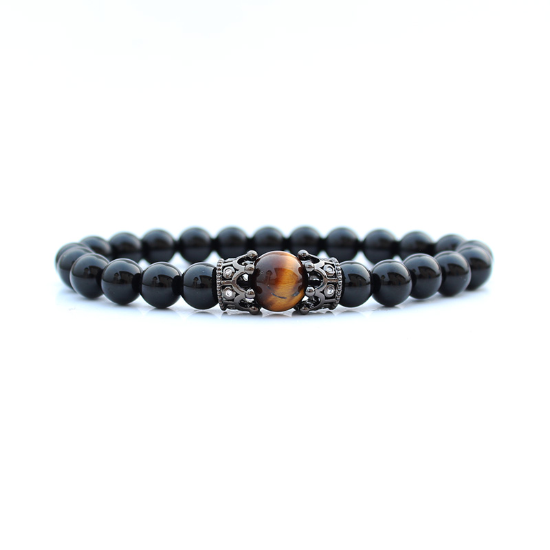 Men Crown bracelet pulseras Man bracalete Beaded pulseira natural stone beads bracelets for women jewellery bileklik pulsera, Black
Men Crown bracelet pulseras Man bracalete Beaded pulseira natural stone beads bracelets for women jewellery bileklik pulsera, Black