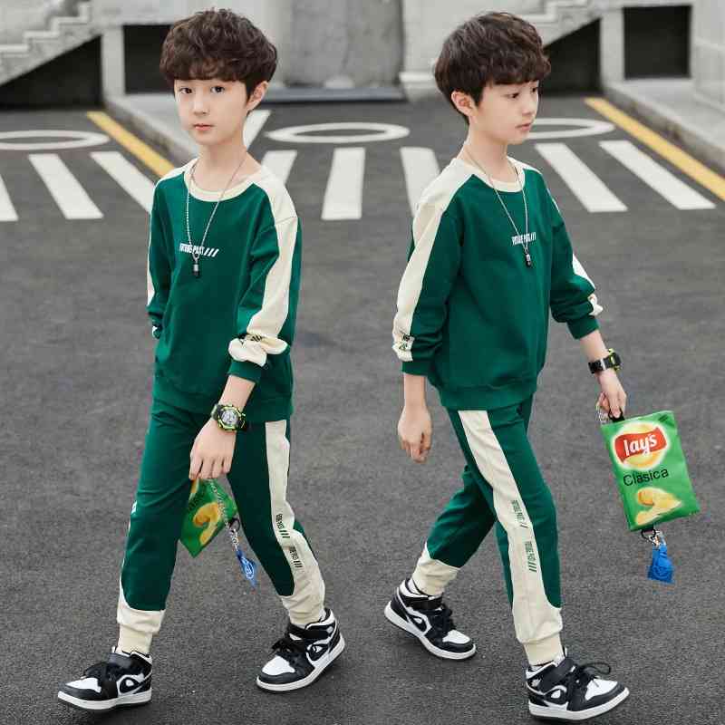 Children's spring and 2021 new children's autumn sweater Korean boys' clothing two-piece set
Children's spring and 2021 new children's autumn sweater Korean boys' clothing two-piece set