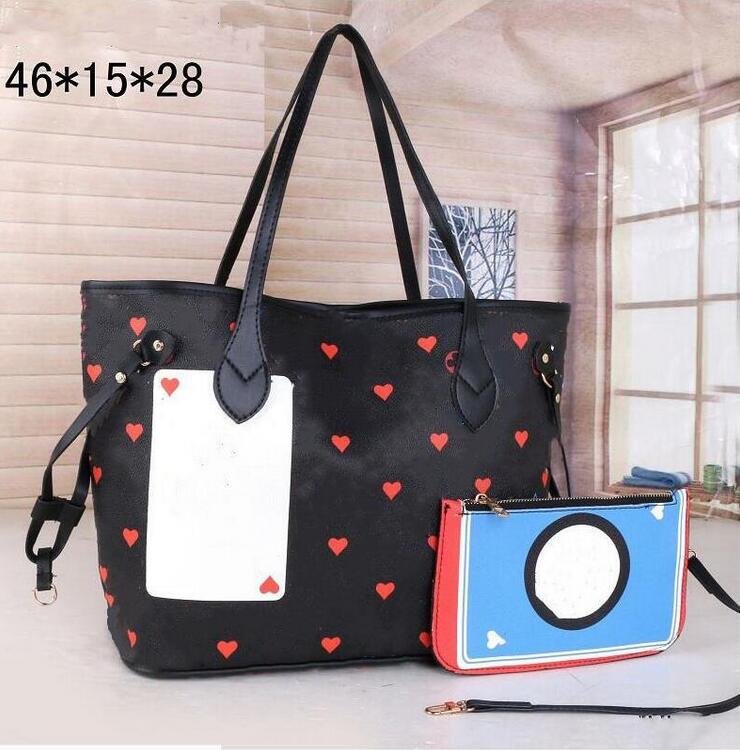 2021 High-quality designer Two-piece ladies quality women shoulder bags Large tote shopping handbag satchel Retro purse heart shape, Black
2021 High-quality designer Two-piece ladies quality women shoulder bags Large tote shopping handbag satchel Retro purse heart shape, Black