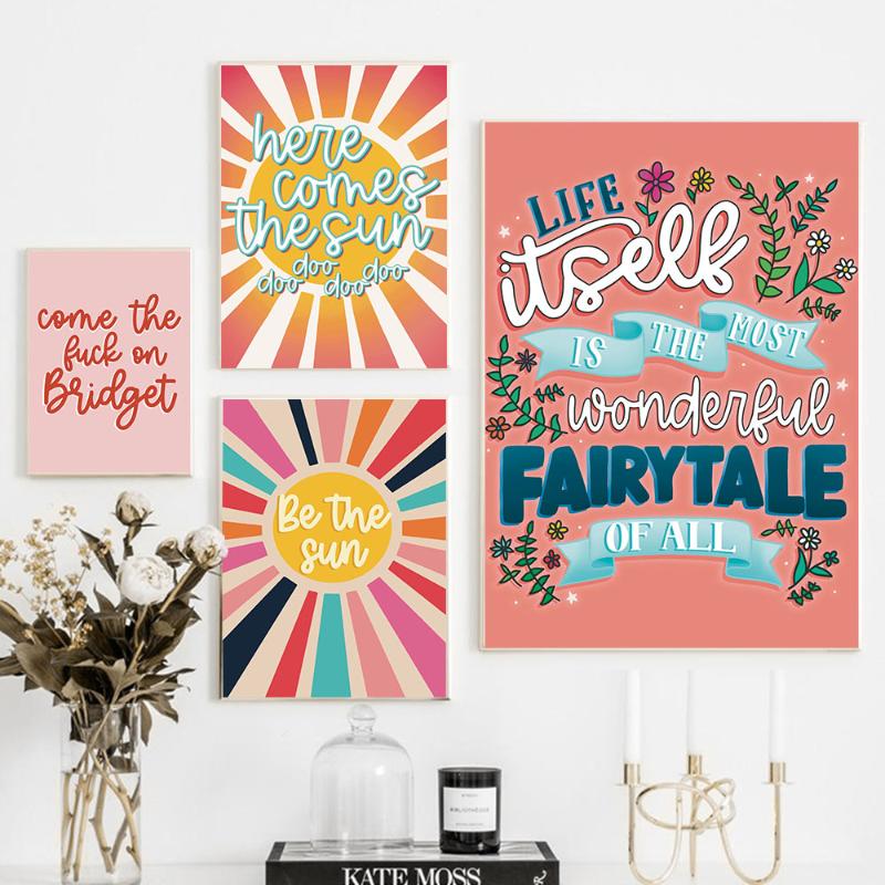 Paintings Life Itself Is The Most Wonderful Fairytale Inspiring Quotes Wall Art Canvas Painting Colorful Poster Prints Home Decor
Paintings Life Itself Is The Most Wonderful Fairytale Inspiring Quotes Wall Art Canvas Painting Colorful Poster Prints Home Decor