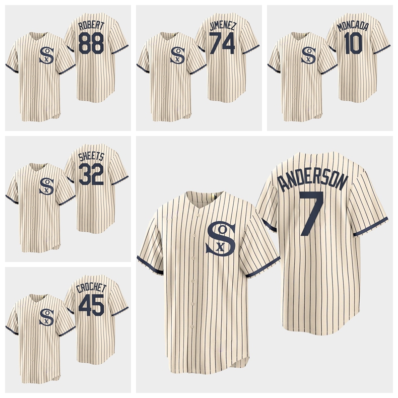 ChicagoWhite Sox Baseball Jersey #74 Eloy Jimenez 10 Yoan Moncada 7 Tim Anderson 79 Jose Abreu Custom White Field of Dreams men women, Blue;black
ChicagoWhite Sox Baseball Jersey #74 Eloy Jimenez 10 Yoan Moncada 7 Tim Anderson 79 Jose Abreu Custom White Field of Dreams men women, Blue;black