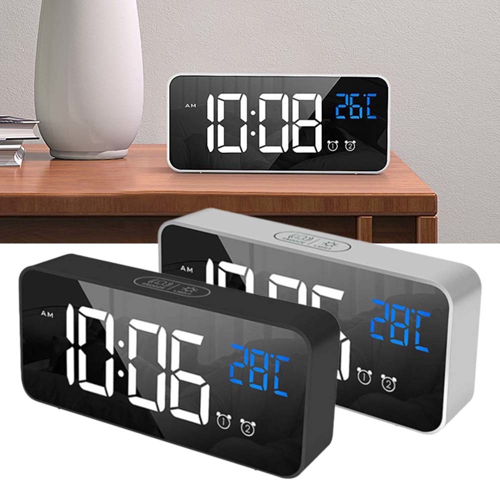 2021 New Led Desktop Display Brightness Temperature Adjustable Voice Control Large Screen Clock Vha2
2021 New Led Desktop Display Brightness Temperature Adjustable Voice Control Large Screen Clock Vha2
