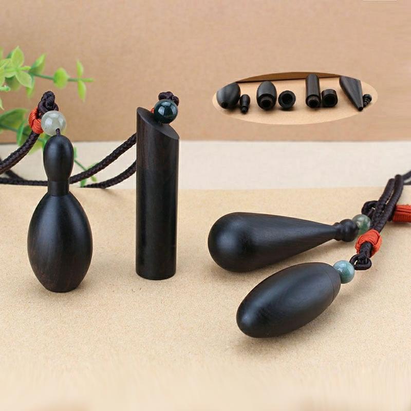 Pendant Necklaces 1PC Handmade Black Sandalwood Wooden Bottle Essential Oil Necklace Keepsake Adjustable Woven Jewelry Gifts
Pendant Necklaces 1PC Handmade Black Sandalwood Wooden Bottle Essential Oil Necklace Keepsake Adjustable Woven Jewelry Gifts