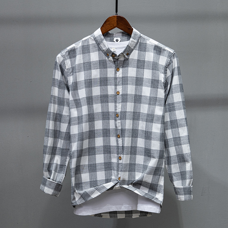 New 2021 Primavera Casual Puro Algodo Xadrez Marca Camisa Masculina Confortvel Manga Longa Camisas Na Moda Para Homens Chemise Camsia Wu93, Gray
New 2021 Primavera Casual Puro Algodo Xadrez Marca Camisa Masculina Confortvel Manga Longa Camisas Na Moda Para Homens Chemise Camsia Wu93, Gray