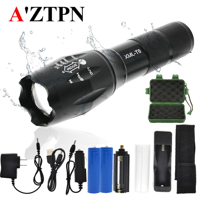 LED Rechargeable XMLT6 linterna torch 4000 lumens Outdoor Camping Powerful Led set with 18650 charger
LED Rechargeable XMLT6 linterna torch 4000 lumens Outdoor Camping Powerful Led set with 18650 charger