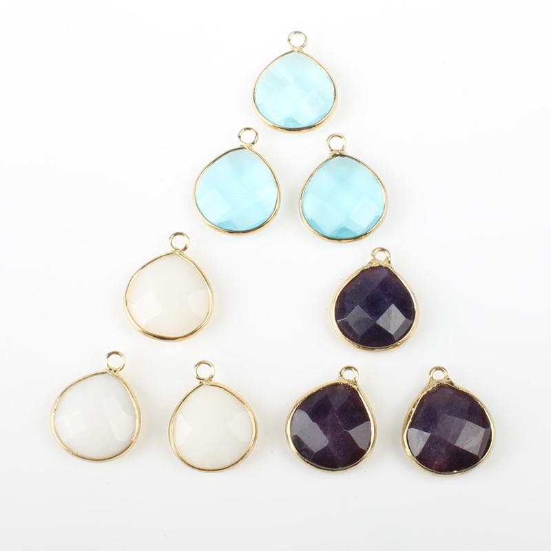 Charms 2pcs Natural Semi-precious Stone 17x22x6mm Cut Drop-shaped Colorful Pendant Jewelry Making DIY Necklace Earrings Accessories, Bronze;silver
Charms 2pcs Natural Semi-precious Stone 17x22x6mm Cut Drop-shaped Colorful Pendant Jewelry Making DIY Necklace Earrings Accessories, Bronze;silver