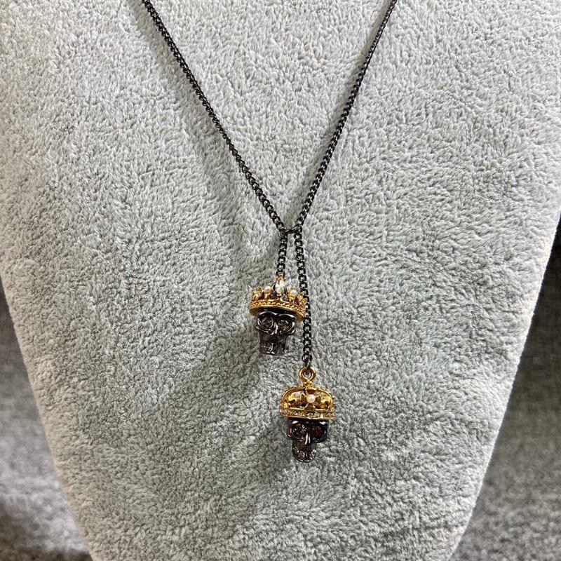 Luxury Fashion Decadent Aesthetics 2 Skulls Pendant Neklace Unique Brand Vintage Black Gold Color Jewelry For Women Punk Collar, Silver
Luxury Fashion Decadent Aesthetics 2 Skulls Pendant Neklace Unique Brand Vintage Black Gold Color Jewelry For Women Punk Collar, Silver
