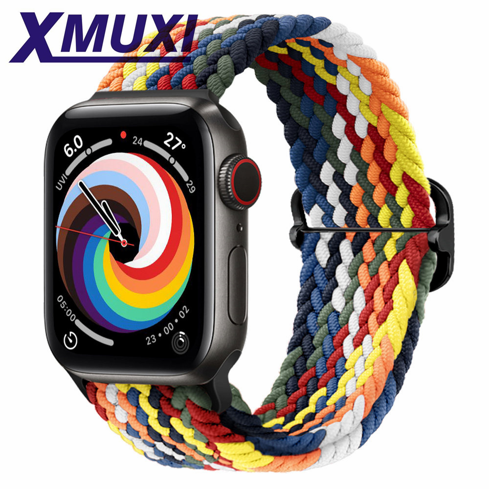 Braided Strap Compatible with Apple Watch Bands 45/41mm 44/40mm 42/38mm Elastic Solo Loop Sport Bands for iWatch Series 7 6 5 4 3 2 SE XMUXI84007
Braided Strap Compatible with Apple Watch Bands 45/41mm 44/40mm 42/38mm Elastic Solo Loop Sport Bands for iWatch Series 7 6 5 4 3 2 SE XMUXI84007