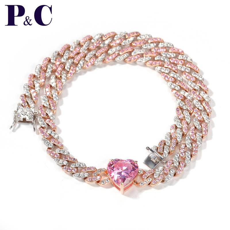 Fashion 9mm Miami Cuban Link Necklaces Chains With Square and Heart CZ Gold Bling Luxury Hip hop Jewelry Anklet X0509
Fashion 9mm Miami Cuban Link Necklaces Chains With Square and Heart CZ Gold Bling Luxury Hip hop Jewelry Anklet X0509