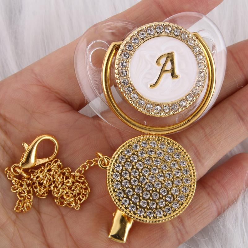 Pacifiers# 26 Initial Letters Transparent Baby Pacifier With Chain Clip Born Kids Dummy Orthodontic Nipple Soother Drop
Pacifiers# 26 Initial Letters Transparent Baby Pacifier With Chain Clip Born Kids Dummy Orthodontic Nipple Soother Drop