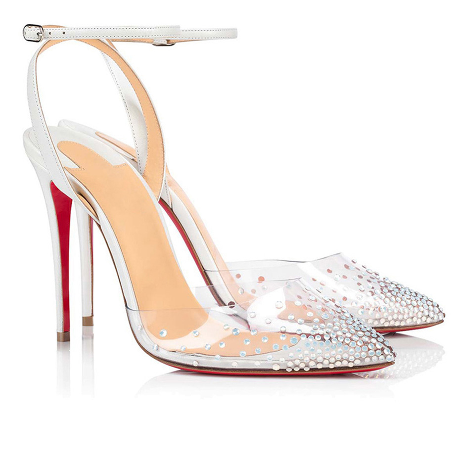 Luxury Women's Red Bottom Pumps Sandals Spikaqueen 100 mm Popular Summer Paris Ladies Rhinestone Wedding Party Closed Pointed Toe Straps High Heels Sandal Box EU 35-43, #2
Luxury Women's Red Bottom Pumps Sandals Spikaqueen 100 mm Popular Summer Paris Ladies Rhinestone Wedding Party Closed Pointed Toe Straps High Heels Sandal Box EU 35-43, #2
