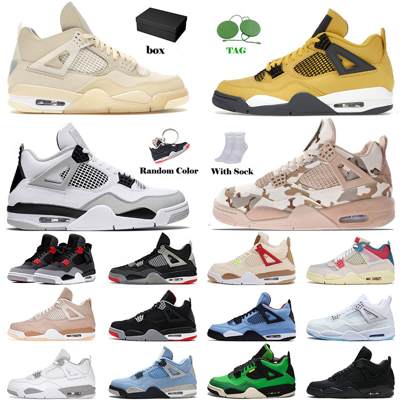 Jordan4s With Box Air Jordan Jorden 4s IV Basketball Shoes Retro Jumpman For Mens Authentic Travis Scott Black Cat Sail White Off Bred Camo
Jordan4s With Box Air Jordan Jorden 4s IV Basketball Shoes Retro Jumpman For Mens Authentic Travis Scott Black Cat Sail White Off Bred Camo
