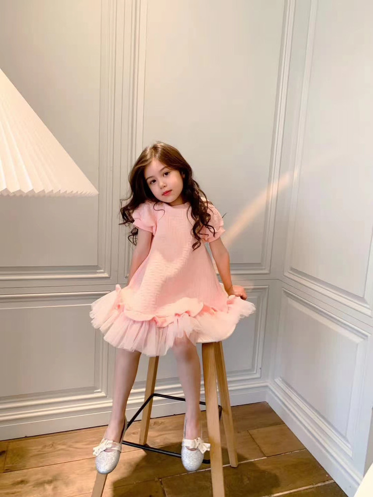 Summer Fashion Toddlers New Girls Dress 2021 Baby Girl Lace Princess Dress Kids Girls Birthday Party Dress
