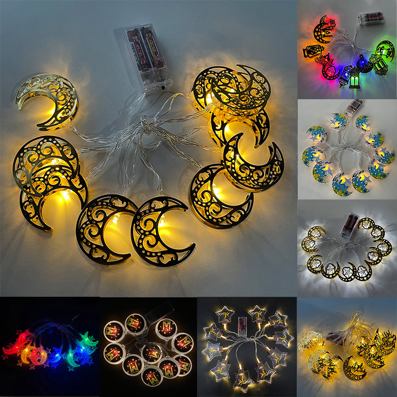 1.6/2M 10LED Ramadan Decorations LED String Lights Happy Decor Lamps Eid al-Fitr Islam Muslim Festive Party Supplies
1.6/2M 10LED Ramadan Decorations LED String Lights Happy Decor Lamps Eid al-Fitr Islam Muslim Festive Party Supplies