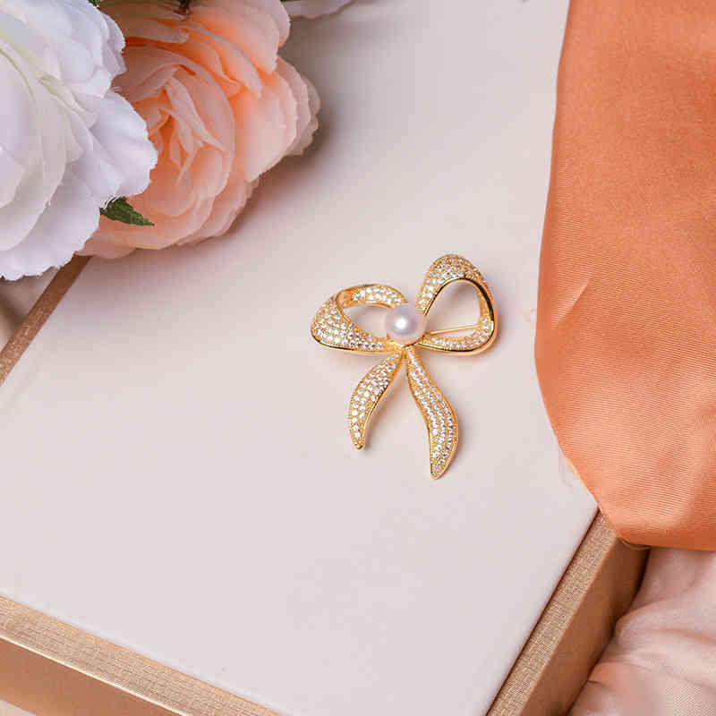 Natural Pearl Brooch High-end Female Minority Design Sense Suit 2021 Fashion Pin Accessories
