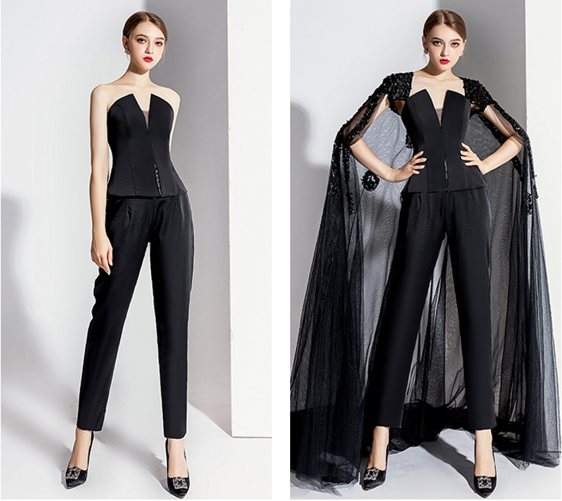 2021 New Modest Blackjumpsuits Two Pieces Evening V-neck Satin Celebrity Prom Gowns Party Vestidos De Noiva 52od, White
2021 New Modest Blackjumpsuits Two Pieces Evening V-neck Satin Celebrity Prom Gowns Party Vestidos De Noiva 52od, White