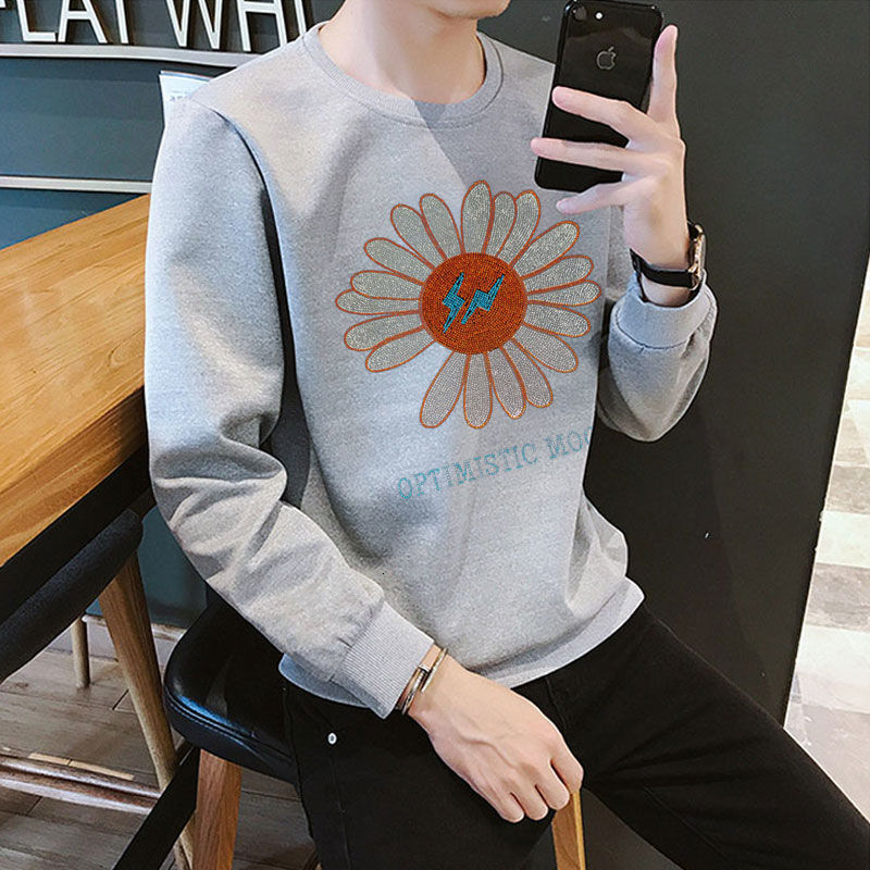 Autumn Casual Streetwear Men Hoodie Hip Hop Hoodie Sweatshirt Flower Print Man Hoodies Long Sleeve Plus Size Sweatshirt Men 201020