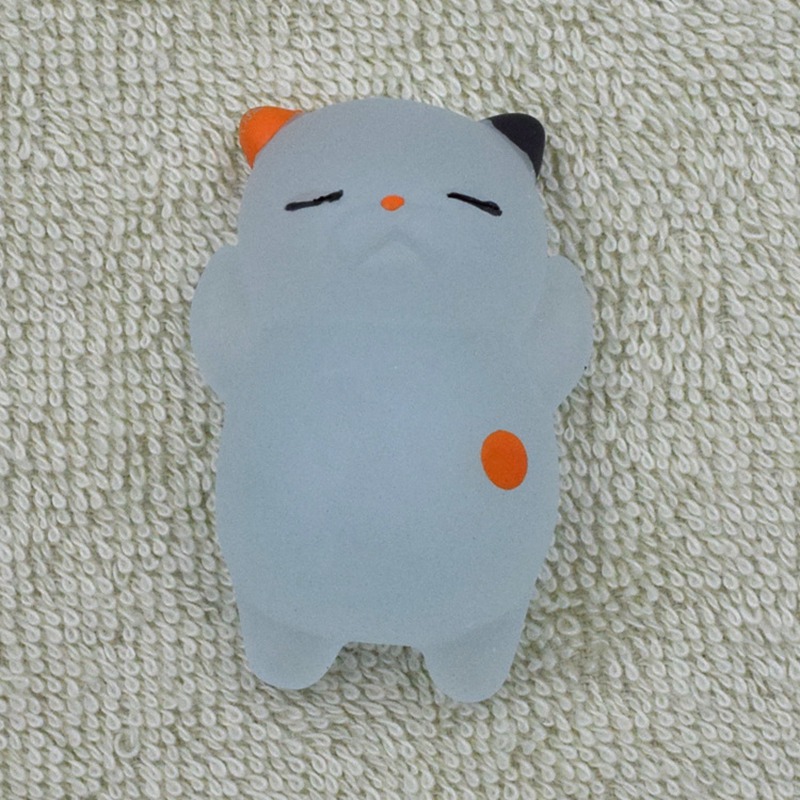 Luminous Cute Mochi Cat Squeeze Fun Kids Kawaii Toy Squishy Soft Stress Reliever Slow Rising Anti-stress Fidget Reliver 0551