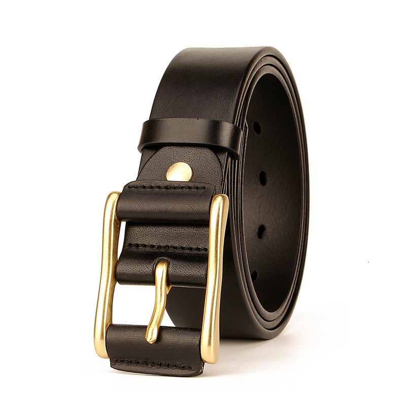 2021 New Top Quality Real 100% Pure Cow Cowhide Belts Solid Brass Pin Buckle Metal Genuine Leather Male Belt for 0m8u, Black
2021 New Top Quality Real 100% Pure Cow Cowhide Belts Solid Brass Pin Buckle Metal Genuine Leather Male Belt for 0m8u, Black