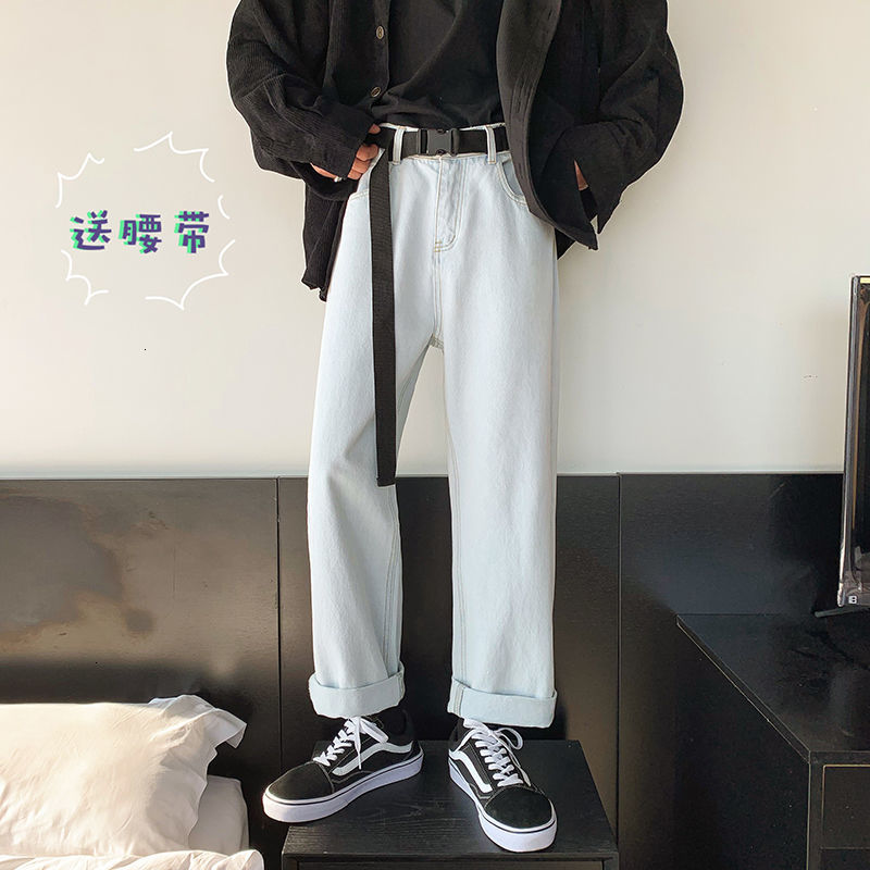 2021 New Send Belt Men's Baggy Homme Cargo Pocket Jeans Light Grey/blue Color Casual Pants Biker Denim Classic Style Loose Trousers M-2xl Ax
2021 New Send Belt Men's Baggy Homme Cargo Pocket Jeans Light Grey/blue Color Casual Pants Biker Denim Classic Style Loose Trousers M-2xl Ax