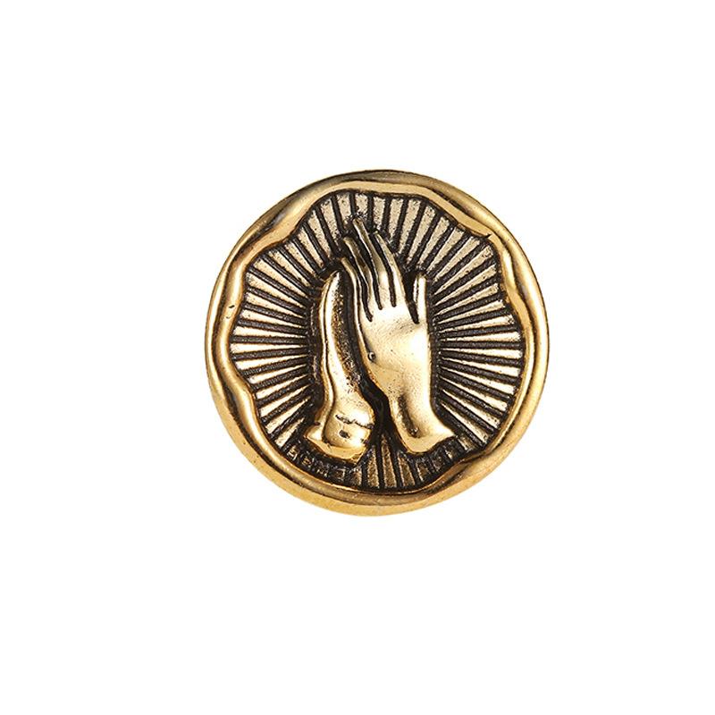 Pins, Brooches Creative Personality All-Match Alloy Jewelry Retro Praying Hands Brooch For Women Feature Namour Charm Gift, Gray
Pins, Brooches Creative Personality All-Match Alloy Jewelry Retro Praying Hands Brooch For Women Feature Namour Charm Gift, Gray