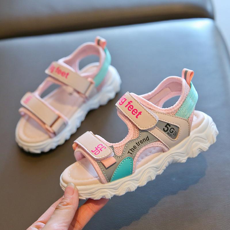 Sandals 2021 Girls Kids Leather Shoes Children Letter Leisure Sneakers Boys Girsl Beach For Summer, Black;red
Sandals 2021 Girls Kids Leather Shoes Children Letter Leisure Sneakers Boys Girsl Beach For Summer, Black;red