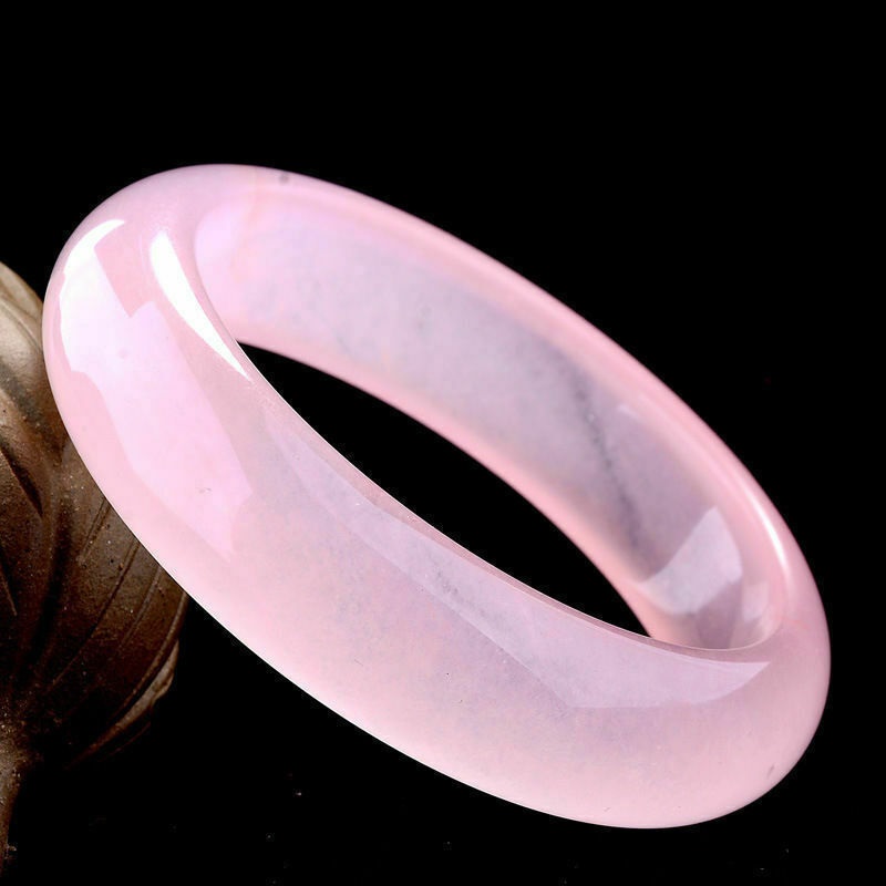 Certificate Chinese Beautiful Natural Lavender Pink Quartzite Jade Bracelet AAA, Black
Certificate Chinese Beautiful Natural Lavender Pink Quartzite Jade Bracelet AAA, Black