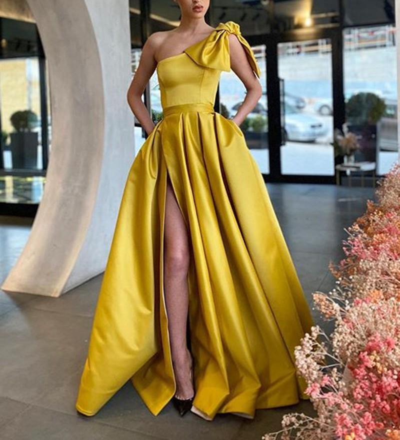New A-line Evening Long with Pockets 2021 Vestidos Fiesta Side Split Elegant One Shoulder Pageant Gowns Robe De Soiree B931, Orange
New A-line Evening Long with Pockets 2021 Vestidos Fiesta Side Split Elegant One Shoulder Pageant Gowns Robe De Soiree B931, Orange