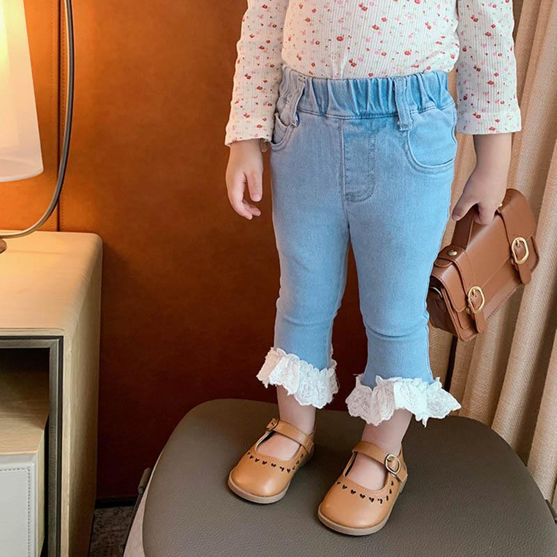 Girls Jeans Denim Kids Thouser Lace Soft Skinny Pants Spring Summer Toddler Clothes ChildrenClothing 1 7Y SM062, Blue
Girls Jeans Denim Kids Thouser Lace Soft Skinny Pants Spring Summer Toddler Clothes ChildrenClothing 1 7Y SM062, Blue