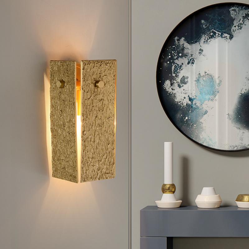 Modern copper wall lamp bedroom bedside lamp simple Nordic study hall aisle corridor copper living room TV wall
Modern copper wall lamp bedroom bedside lamp simple Nordic study hall aisle corridor copper living room TV wall
