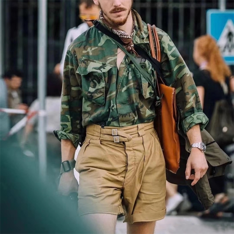 NON STOCK 1941 Pattern UK Army Khaki Drill Combat KD Shorts Gurkha Pleated T200718