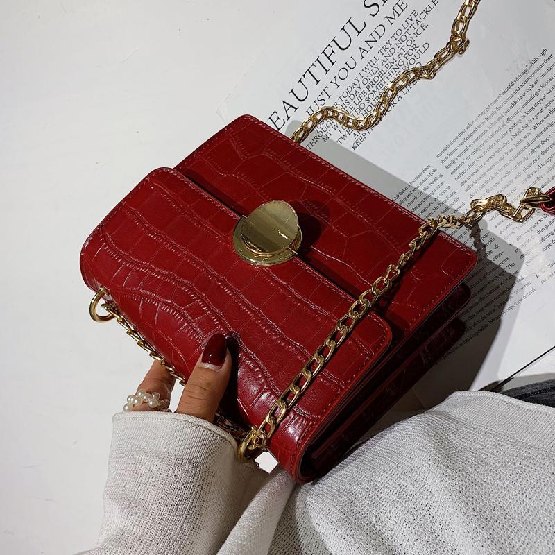 Crocodile pattern Flip Square bag 2021 New Quality PU Leather Women's Designer Handbag Chain Shoulder Crossbody Bag, Black
Crocodile pattern Flip Square bag 2021 New Quality PU Leather Women's Designer Handbag Chain Shoulder Crossbody Bag, Black